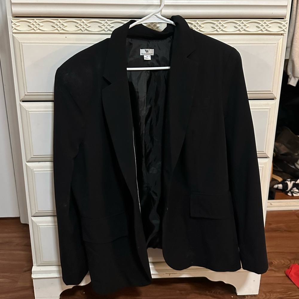 Black formal dress blazer